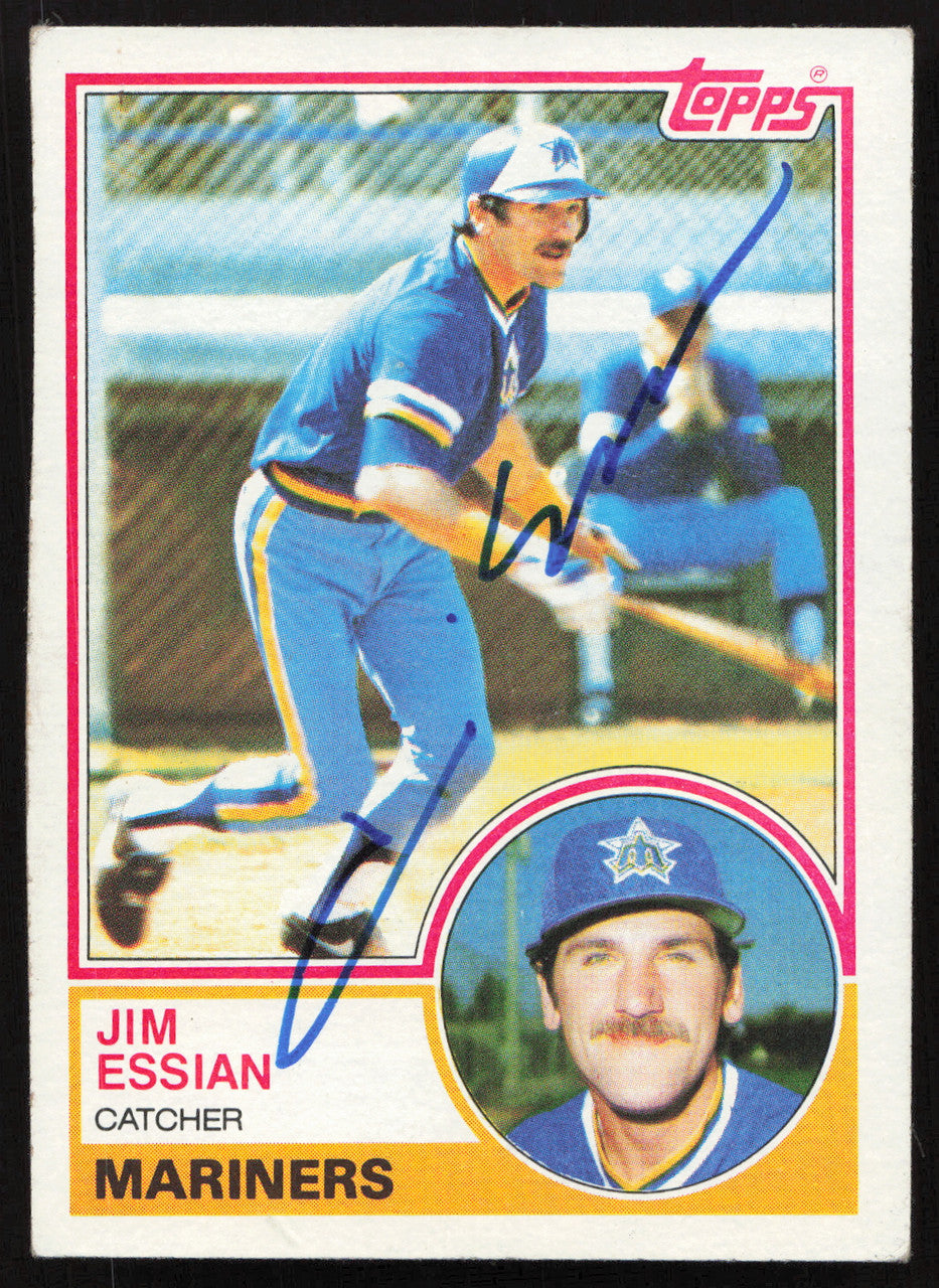 Jim Essian Autographed 1983 Topps Card #646 Seattle Mariners SKU #263861