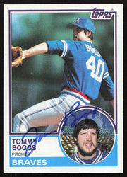 Tommy Boggs Autographed 1983 Topps Card #649 Atlanta Braves SKU #263862
