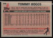 Tommy Boggs Autographed 1983 Topps Card #649 Atlanta Braves SKU #263862