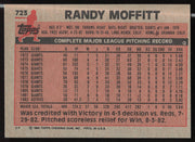 Randy Moffitt Autographed 1983 Topps Card #723 Houston Astros SKU #263867