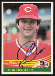 Ron Oester Autographed 1984 Donruss Card #62 Cincinnati Reds SKU #263880