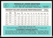 Ron Oester Autographed 1984 Donruss Card #62 Cincinnati Reds SKU #263880