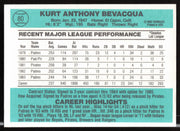 Kurt Bevacqua Autographed 1984 Donruss Card #80 San Diego Padres SKU #263884