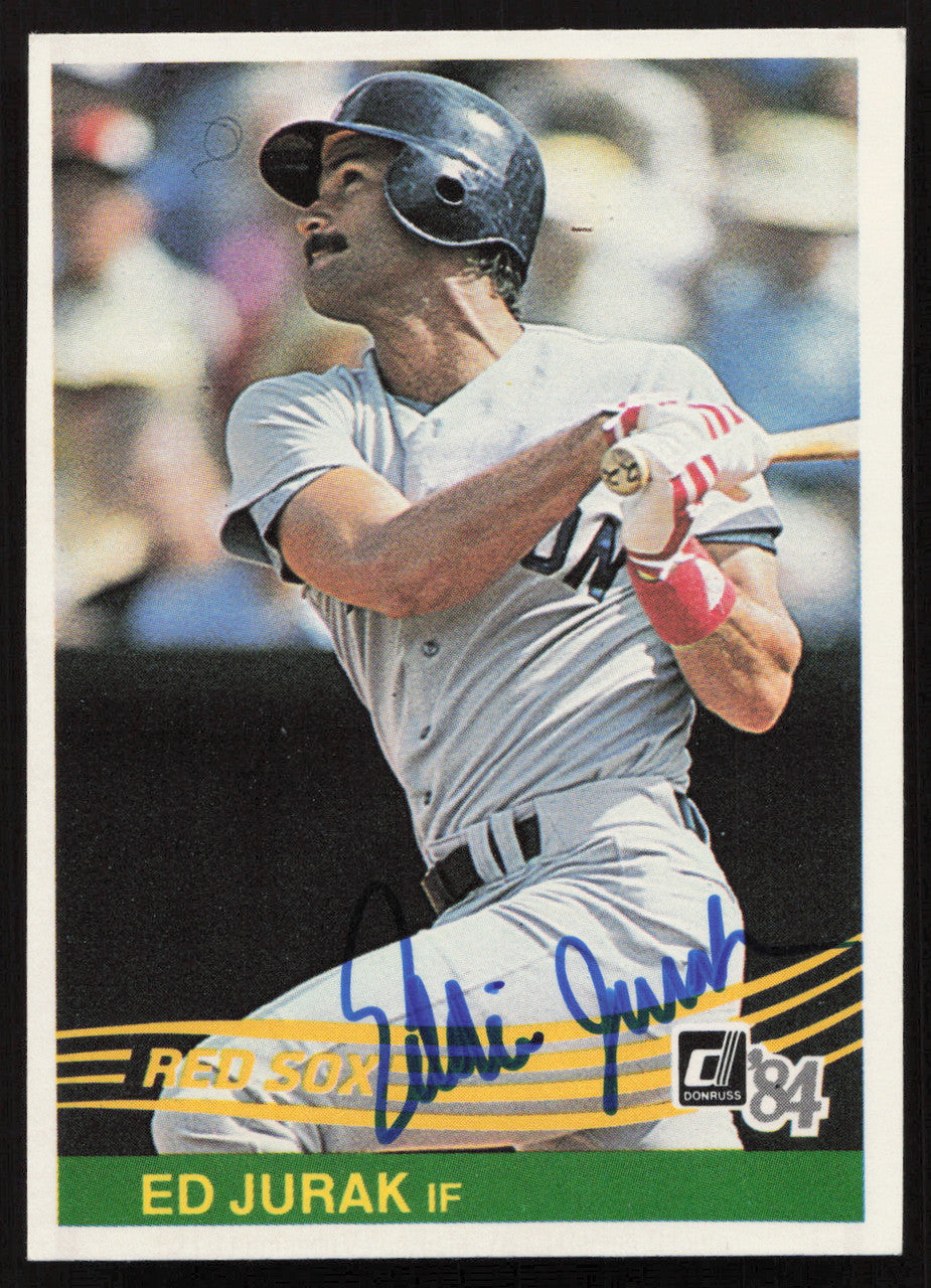Ed Jurak Autographed 1984 Donruss Card #127 Boston Red Sox SKU #263892