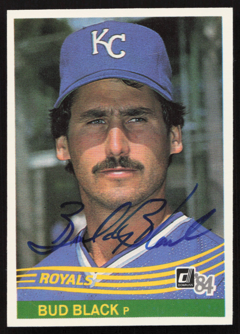 Bud Black Autographed 1984 Donruss Card #130 Kansas City Royals SKU #263893