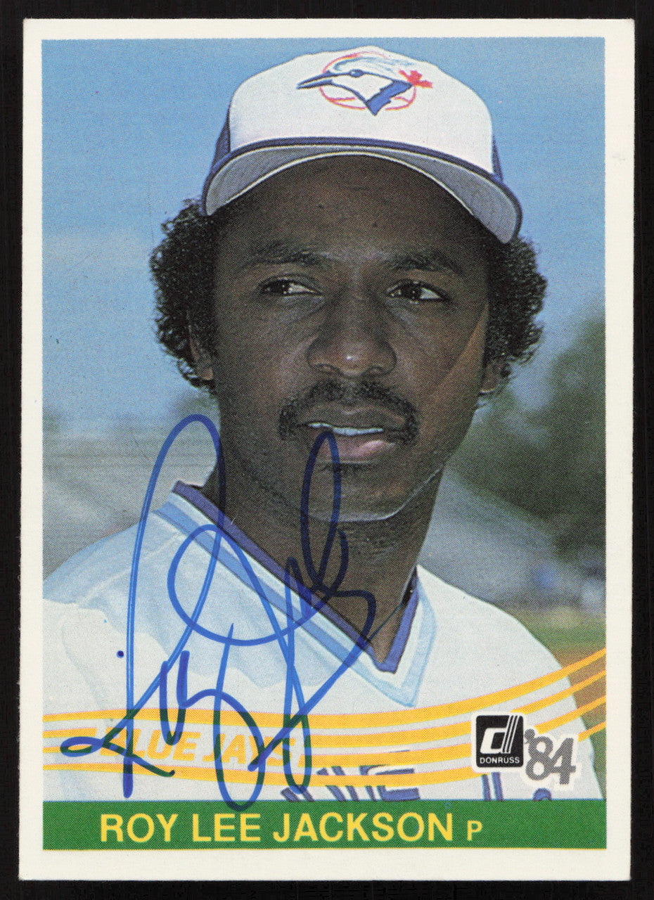 Roy Lee Jackson Autographed 1984 Donruss Card #195 Toronto Blue Jays SKU #263897