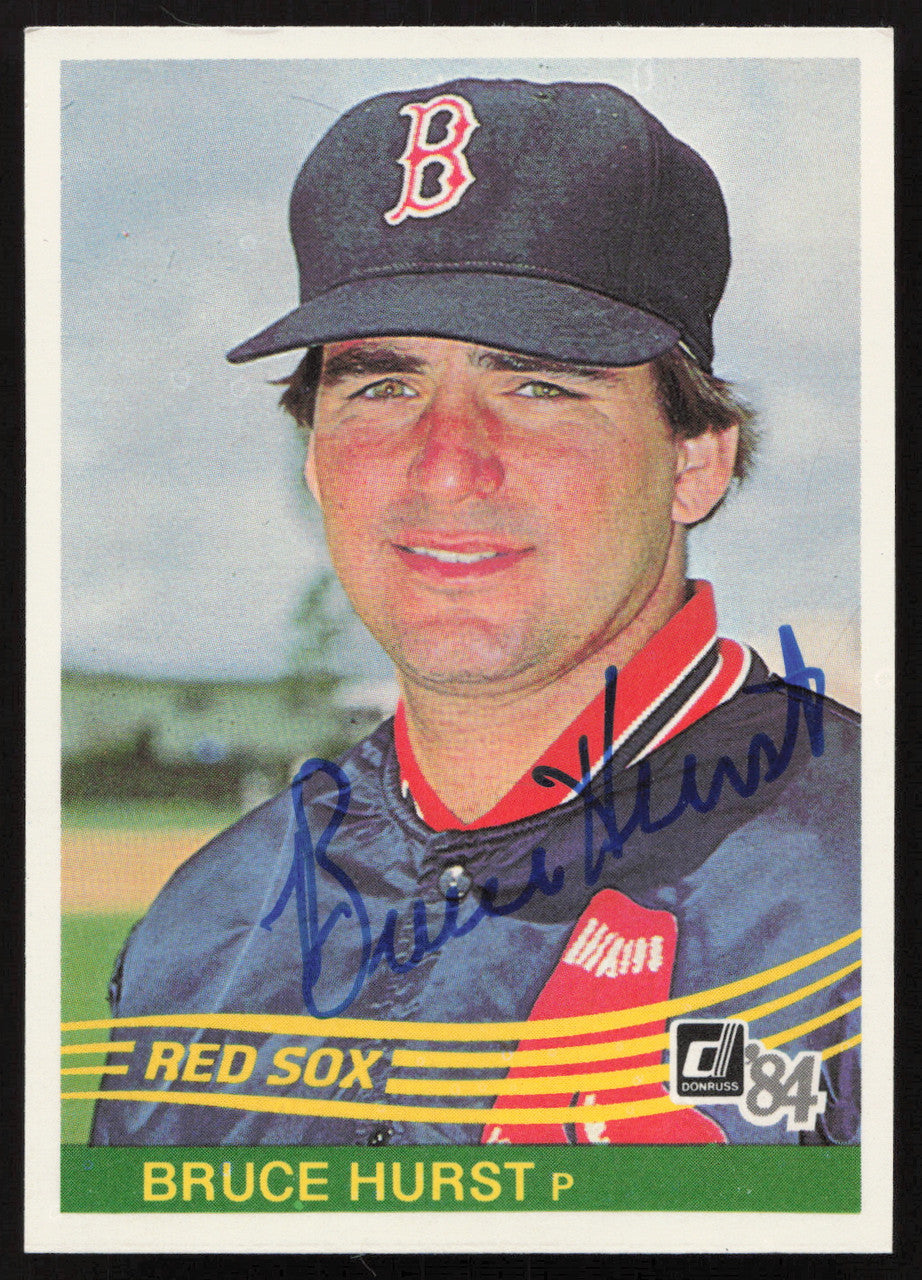 Bruce Hurst Autographed 1984 Donruss Card #213 Boston Red Sox SKU #263900
