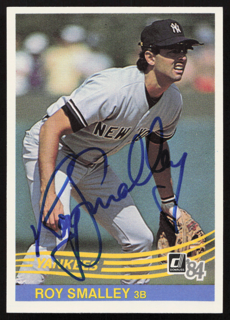 Roy Smalley Autographed 1984 Donruss Card #225 New York Yankees SKU #263901