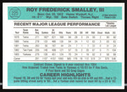 Roy Smalley Autographed 1984 Donruss Card #225 New York Yankees SKU #263901