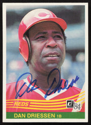Dan Driessen Autographed 1984 Donruss Card #243 Cincinnati Reds SKU #263903