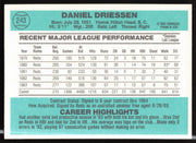 Dan Driessen Autographed 1984 Donruss Card #243 Cincinnati Reds SKU #263903