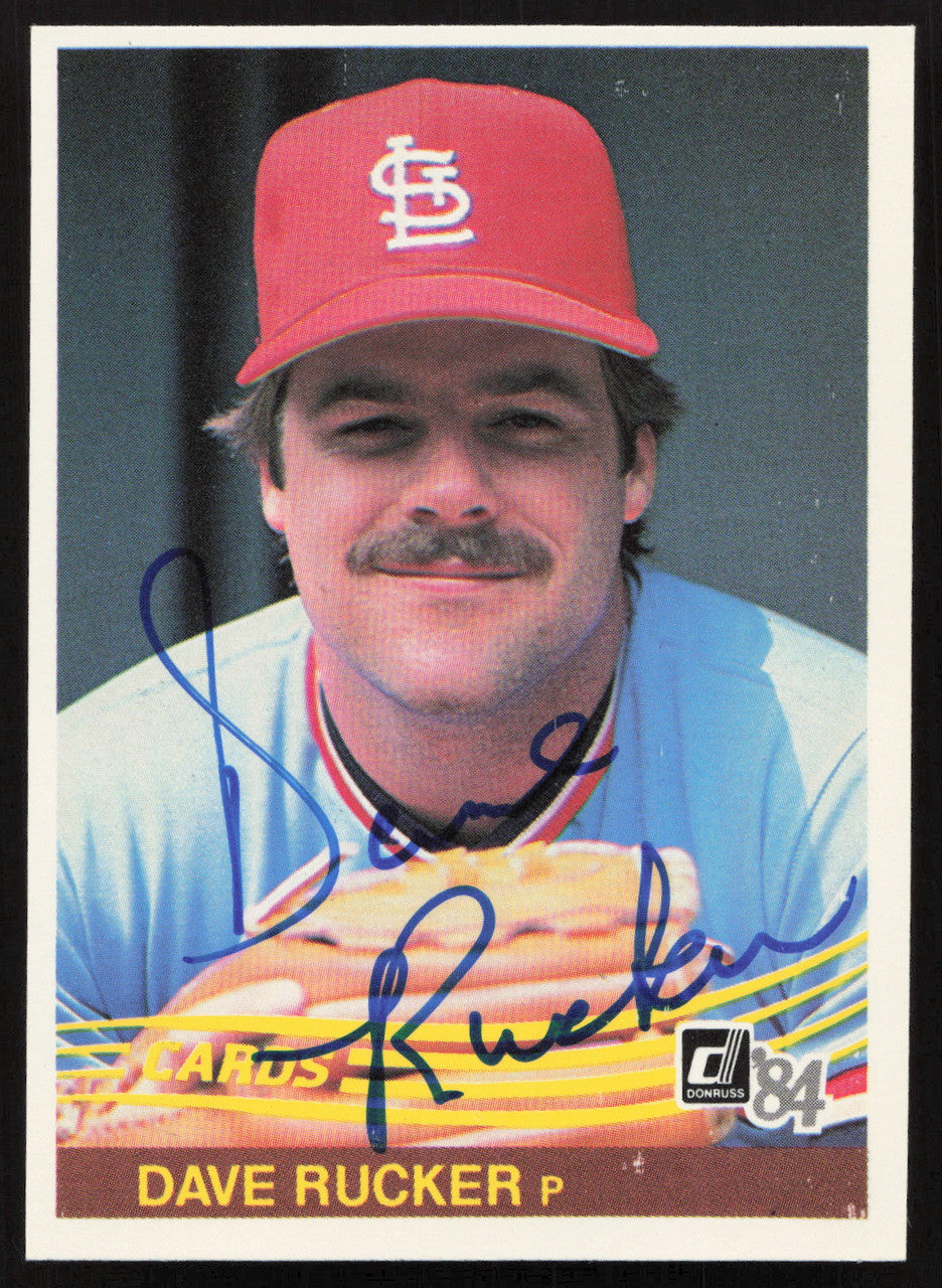 Dave Rucker Autographed 1984 Donruss Card #260 St. Louis Cardinals SKU #263908