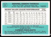 Derrel Thomas Autographed 1984 Donruss Card #397 Los Angeles Dodgers SKU #263922