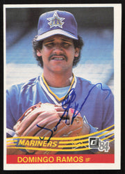 Domingo Ramos Autographed 1984 Donruss Card #440 Seattle Mariners SKU #263925