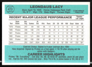 Lee Lacy Autographed 1984 Donruss Card #479 Pittsburgh Pirates SKU #263930