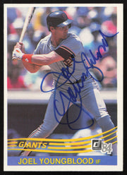 Joel Youngblood Autographed 1984 Donruss Card #480 San Francisco Giants SKU #263931