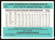 Joel Youngblood Autographed 1984 Donruss Card #480 San Francisco Giants SKU #263931