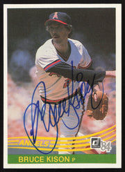 Bruce Kison Autographed 1984 Donruss Card #499 California Angels SKU #263935