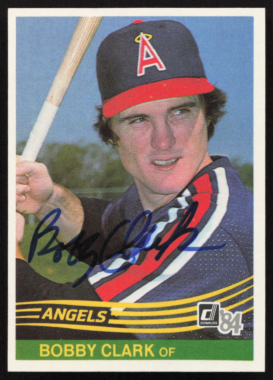 Bobby Clark Autographed 1984 Donruss Card #524 California Angels SKU #263940