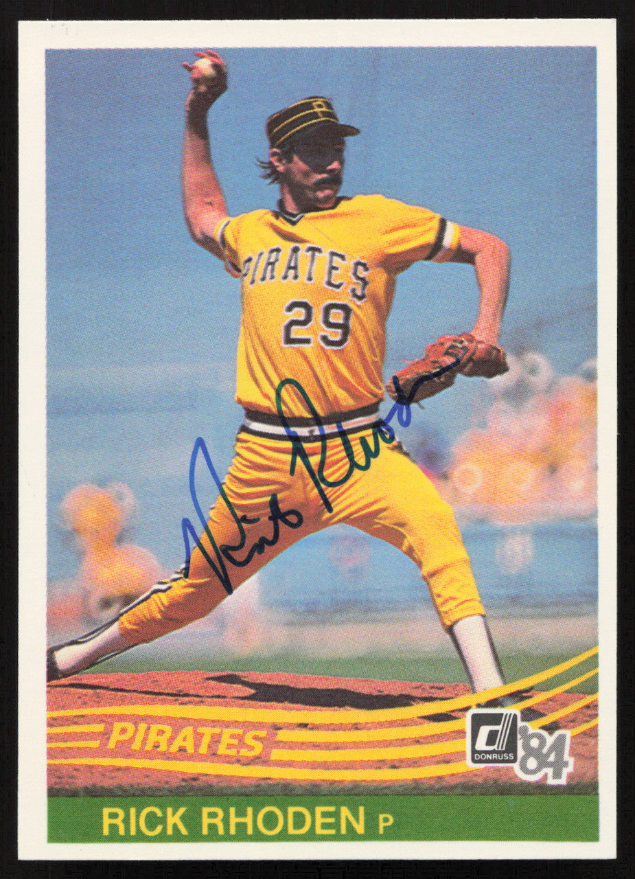 Rick Rhoden Autographed 1984 Donruss Card #552 Pittsburgh Pirates SKU #263946