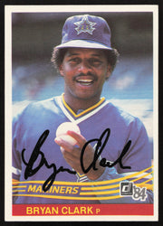 Bryan Clark Autographed 1984 Donruss Card #562 Seattle Mariners SKU #263950