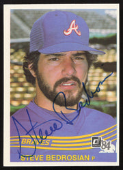 Steve Bedrosian Autographed 1984 Donruss Card #565 Atlanta Braves SKU #263951