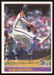 Bob Knepper Autographed 1984 Donruss Card #572 Houston Astros SKU #263952