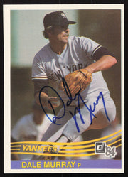 Dale Murray Autographed 1984 Donruss Card #577 New York Yankees SKU #263953