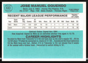 Jose Oquendo Autographed 1984 Donruss Card #643 New York Mets SKU #263968
