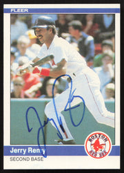 Jerry Remy Autographed 1984 Fleer Card #407 Boston Red Sox SKU #263990