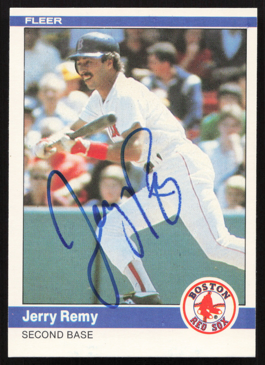 Jerry Remy Autographed 1984 Fleer Card #407 Boston Red Sox SKU #263991