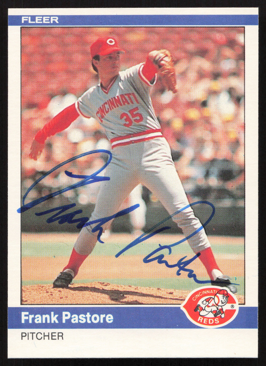 Frank Pastore Autographed 1984 Fleer Card #477 Cincinnati Reds SKU #263994
