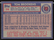 Tom Brookens Autographed 1984 Topps Card #14 Detroit Tigers SKU #263998