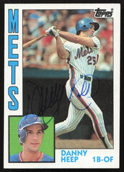 Danny Heep Autographed 1984 Topps Card #29 New York Mets SKU #264002