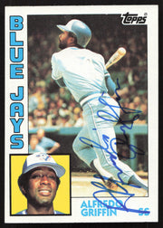 Alfredo Griffin Autographed 1984 Topps Card #76 Toronto Blue Jays SKU #264005