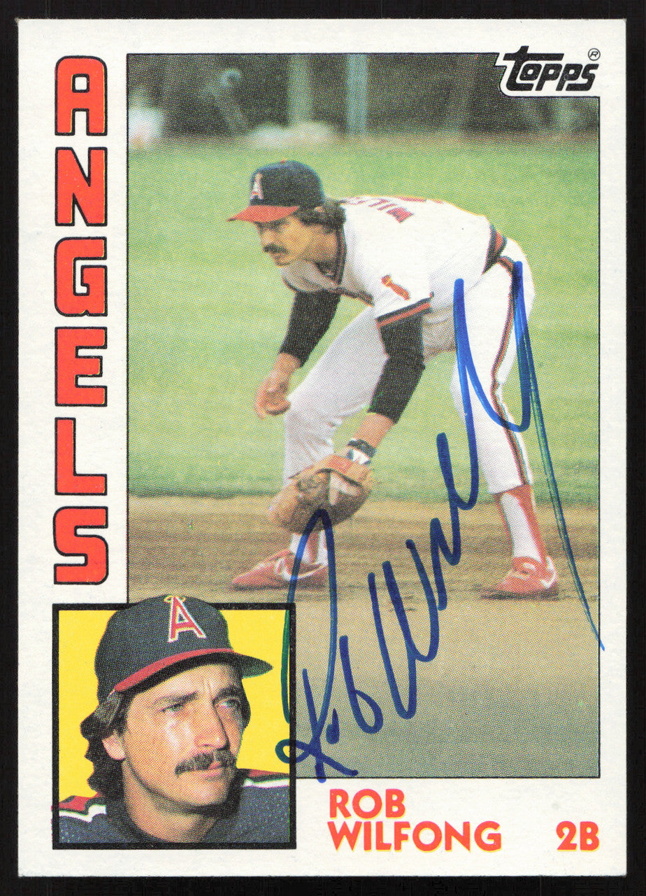 Rob Wilfong Autographed 1984 Topps Card #79 California Angels SKU #264007
