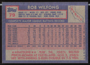 Rob Wilfong Autographed 1984 Topps Card #79 California Angels SKU #264007