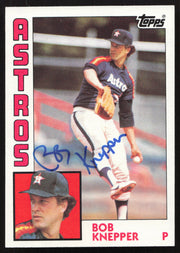 Bob Knepper Autographed 1984 Topps Card #93 Houston Astros SKU #264012