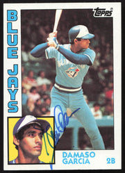 Damaso Garcia Autographed 1984 Topps Card #124 Toronto Blue Jays SKU #264015