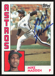 Mike Madden Autographed 1984 Topps Card #127 Houston Astros SKU #264016