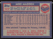 Mike Madden Autographed 1984 Topps Card #127 Houston Astros SKU #264016