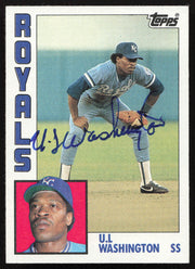 U.L. Washington Autographed 1984 Topps Card #294 Kansas City Royals SKU #264032