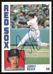 Jerry Remy Autographed 1984 Topps Card #445 Boston Red Sox SKU #264046