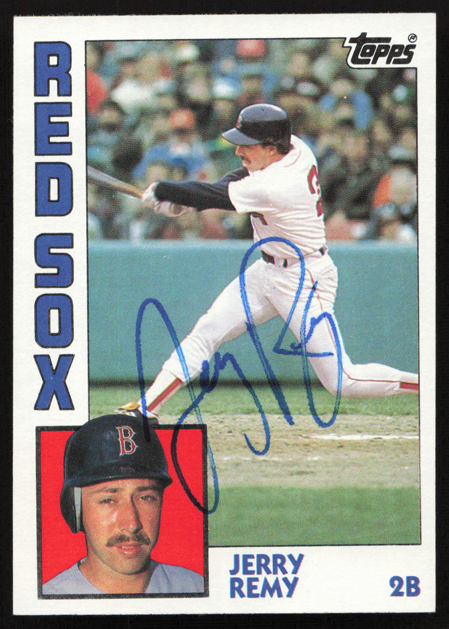 Jerry Remy Autographed 1984 Topps Card #445 Boston Red Sox SKU #264046