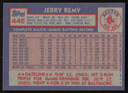 Jerry Remy Autographed 1984 Topps Card #445 Boston Red Sox SKU #264047