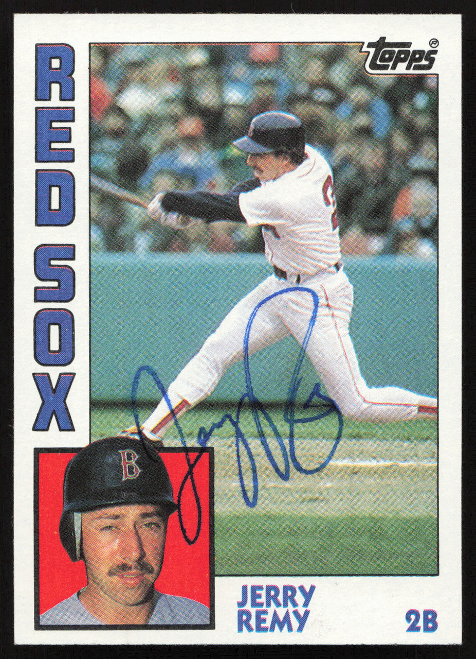 Jerry Remy Autographed 1984 Topps Card #445 Boston Red Sox SKU #264048