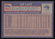 Lee Lacy Autographed 1984 Topps Card #462 Pittsburgh Pirates SKU #264050