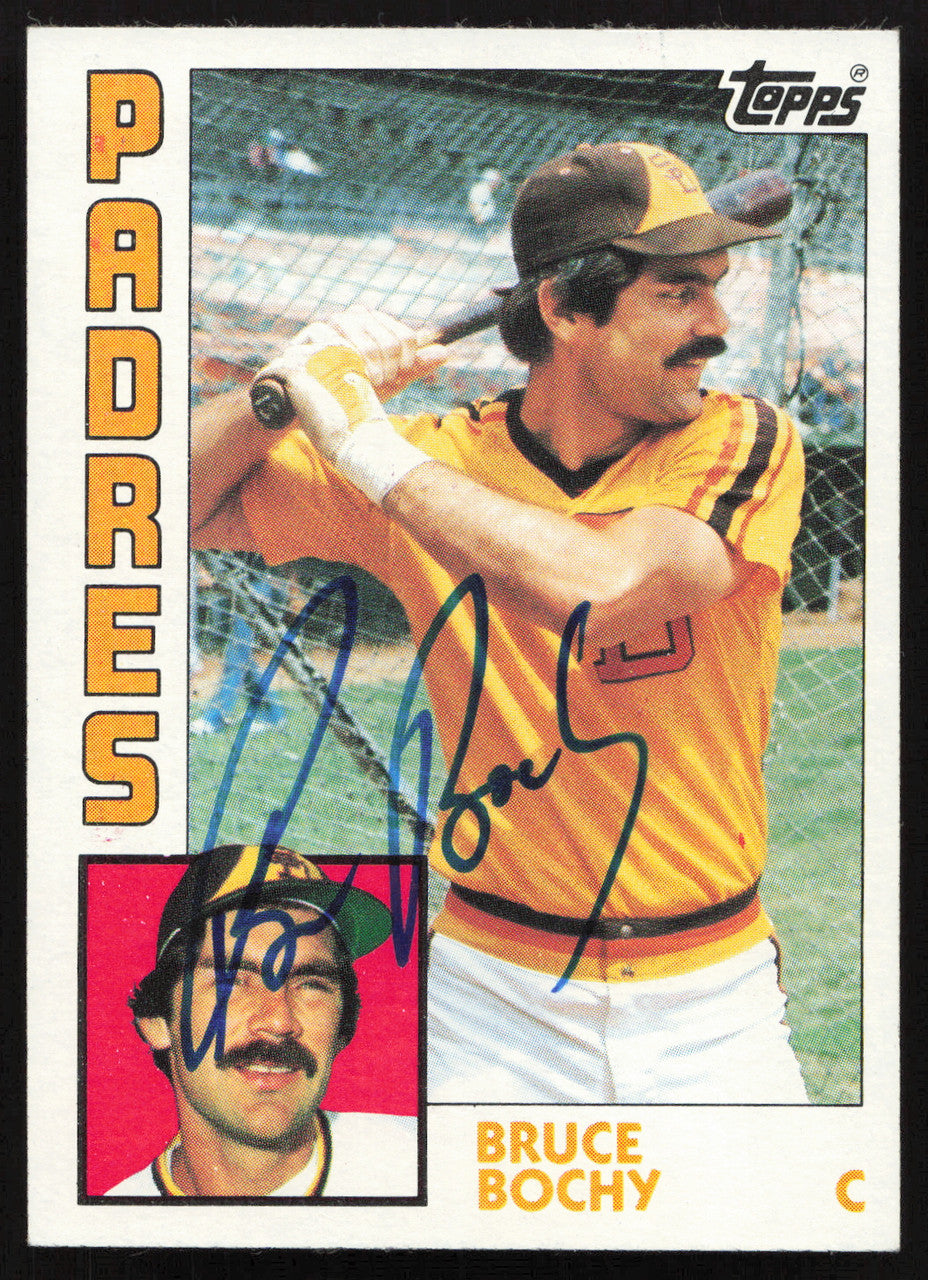 Bruce Bochy Autographed 1984 Topps Card #571 San Diego Padres SKU #264058