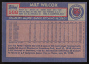 Milt Wilcox Autographed 1984 Topps Card #588 Detroit Tigers SKU #264061