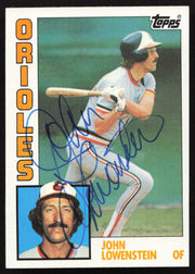 John Lowenstein Autographed 1984 Topps Card #604 Baltimore Orioles SKU #264066